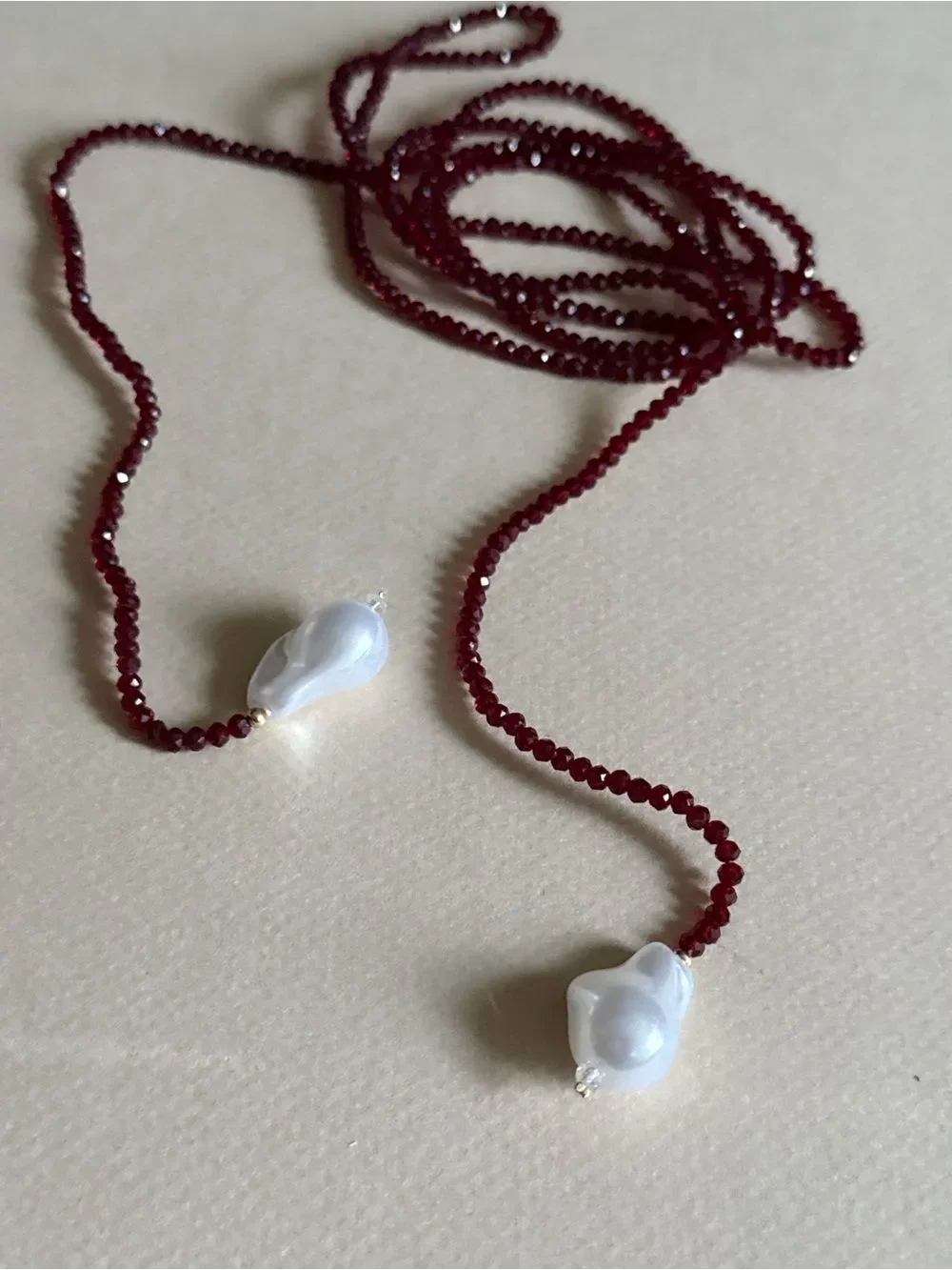 Beaded Lariat Necklace #2694